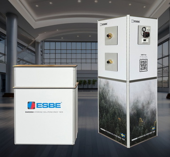 EBSE Rechtecktheke mit Baraufsatz und Promotionturm
